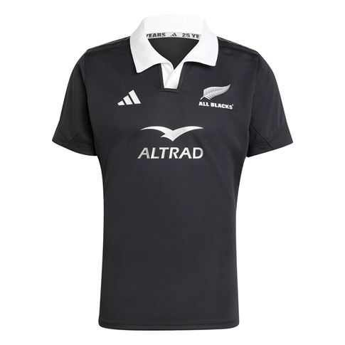 All Blacks Mens Home Performance Rugby Shirt Black 24/25 - Front All Blacks Mens Home Performance Rugby Shirt Black 24/25 - Front