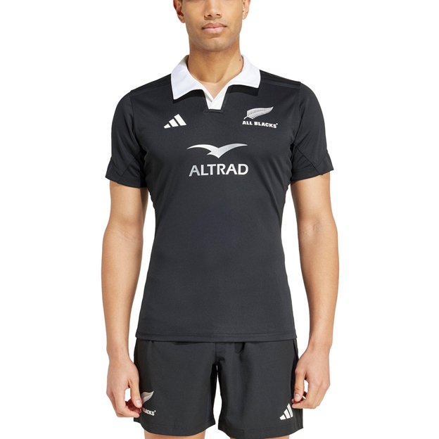 All Blacks Mens Home Performance Rugby Shirt - Black 24/25