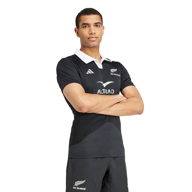All Blacks Mens Home Performance Rugby Shirt - Black 24/25