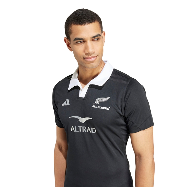 All Blacks Mens Home Performance Rugby Shirt - Black 24/25