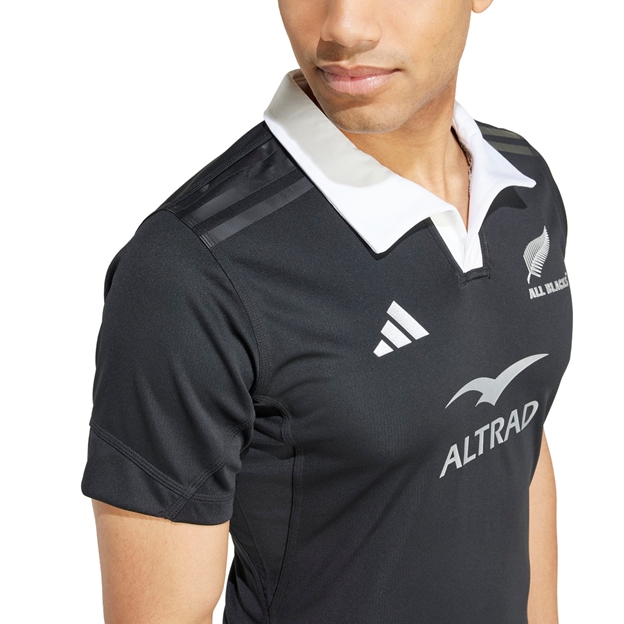 All Blacks Mens Home Performance Rugby Shirt - Black 24/25