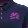 Scotland Womens Travel Polycotton Polo Shirt 25/26 - Navy/Purple 