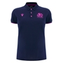 Scotland Womens Travel Polycotton Polo Shirt 25/26 - Navy/Purple 