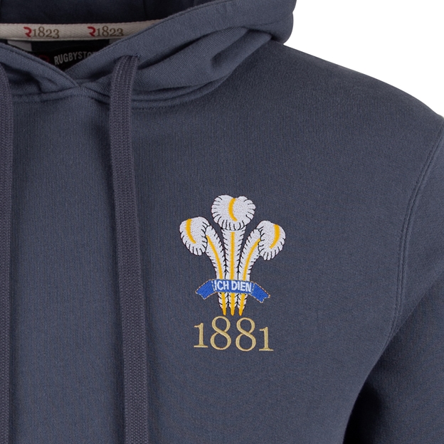 R1823 Wales 1881 Hoodie - Petrol Blue