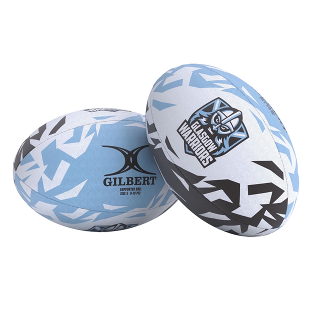 Gilbert Glasgow Warriors Supporters Rugby Ball 26/27 - Pair View