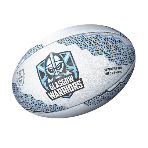 Gilbert Glasgow Warriors Supporters Rugby Ball - Front Gilbert Glasgow Warriors Supporters Rugby Ball - Front