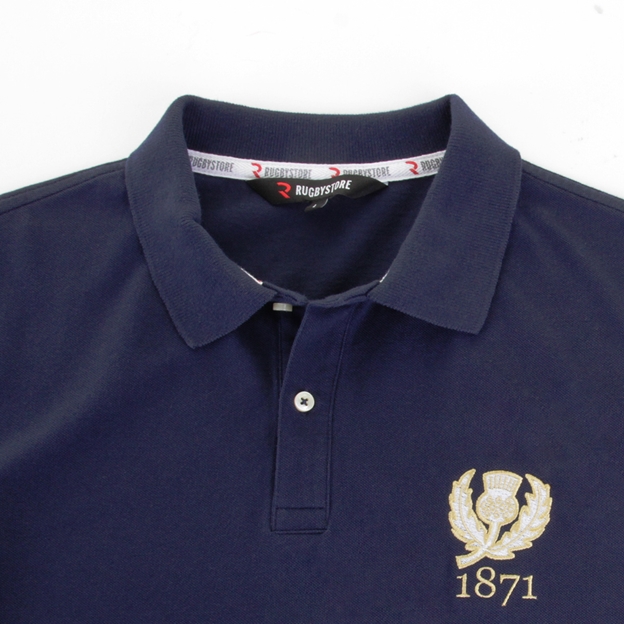 Scotland Mens 1871 Origins Polo Shirt - Navy