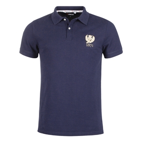 Rugbystore Scotland 1871 Mens Polo Shirt Navy - Front