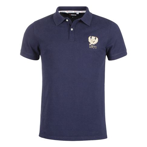 Rugbystore Scotland 1871 Mens Polo Shirt Navy - Front