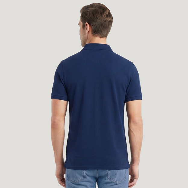 Scotland 1871 Heritage Pure Cotton Polo - Navy
