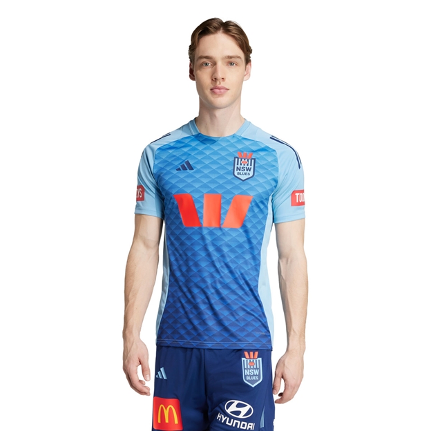 New South Wales Mens Performance T-Shirt 25/26 Light Blue - Model Front