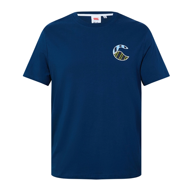 Canterbury Mens Uglies Logo T-Shirt  - Moonlit Ocean
