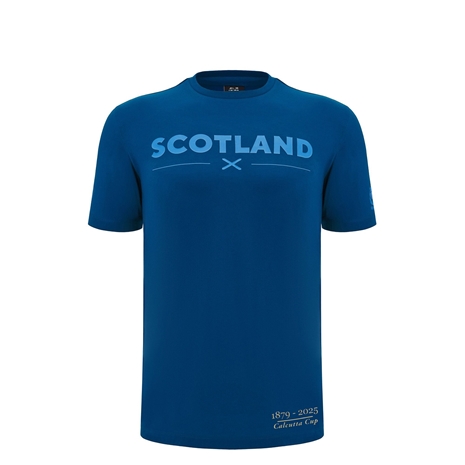 Scotland Juniors Calcutta Cup Cotton T-Shirt Navy Blue 24/25 - Front