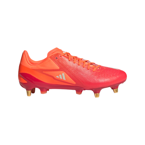 adidas Adults Adizero RS15 Pro Soft Ground Rugby Boots - Lucid Red