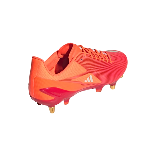 adidas Adults Adizero RS15 Pro Soft Ground Rugby Boots - Lucid Red