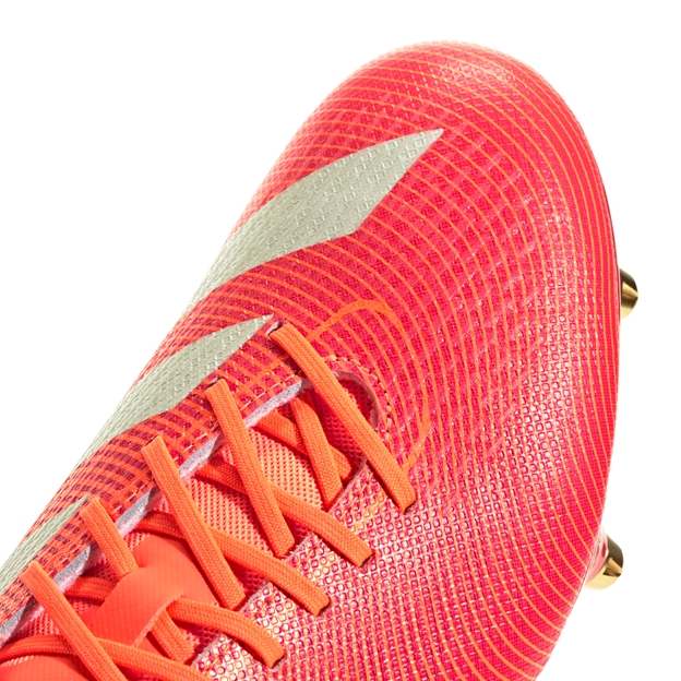 adidas Adults Adizero RS15 Pro Soft Ground Rugby Boots - Lucid Red