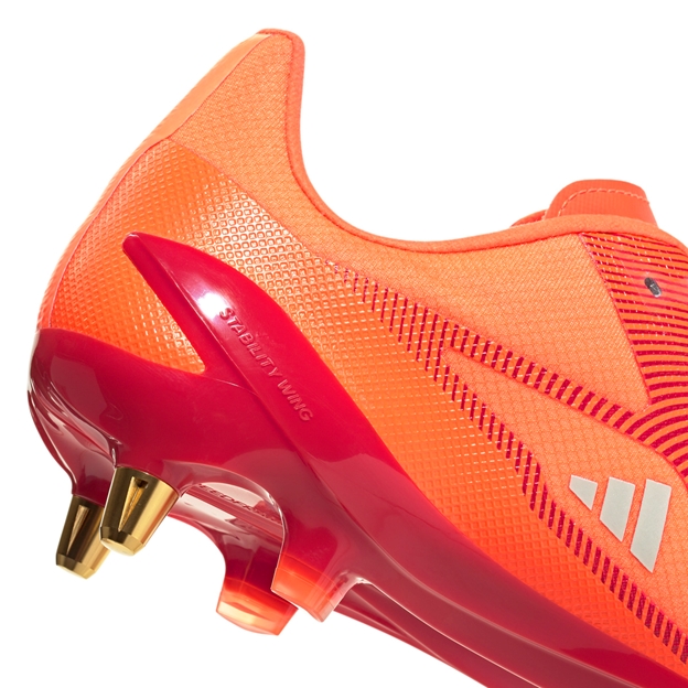 adidas Adults Adizero RS15 Pro Soft Ground Rugby Boots - Lucid Red
