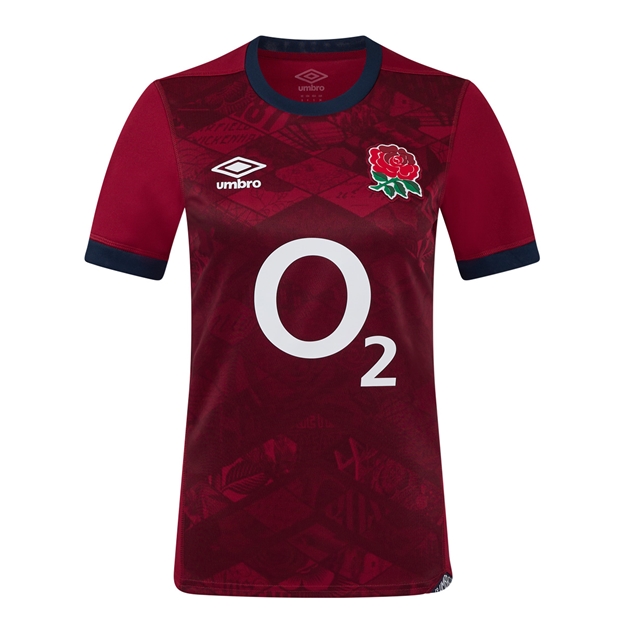 England Womens Away Rugby Shirt - Short Sleeve 2025 - Front