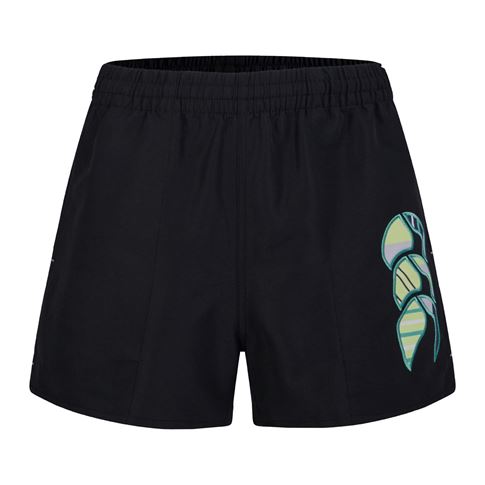 Canterbury Kids Uglies Tactic Short Jet Black - Front Canterbury Kids Uglies Tactic Short Jet Black - Front
