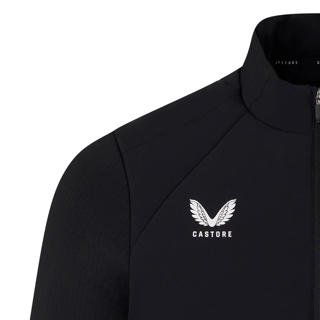 England Adults Performance Thermal Jacket 26/27 Castore Black - Castore Logo Close-up