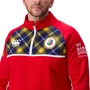 My Name'5 Doddie Legacy Midlayer Thermal Quarter Zip - Model Close-up Chest 