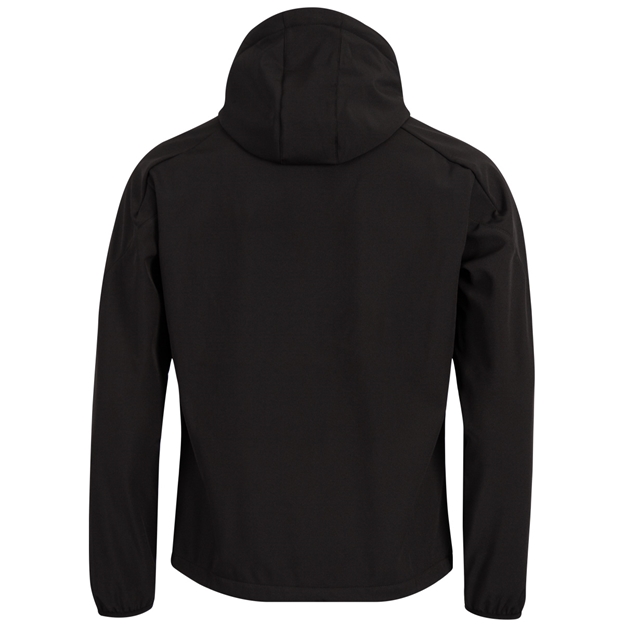 Wales Mens Travel Softshell Jacket 26/27 Black - Back View