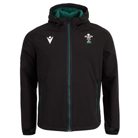 Wales Mens Travel Softshell Jacket 26/27 Black - Front View