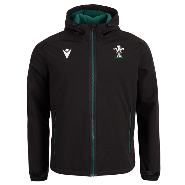 Wales Mens Travel Softshell Jacket 26/27 Black - Front View