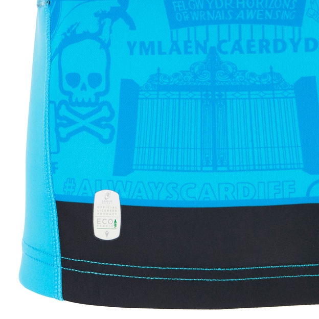 Cardiff Kids Home Rugby Shirt 25/26 Blue - Official Product Hem