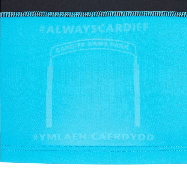 Cardiff Kids Home Rugby Shirt 25/26 Blue - Rear Detail Close-up