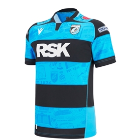 Cardiff Kids Home Rugby Shirt 25/26 Blue - Front