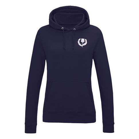 Scotland Womens Classic Hoodie Navy - Front View