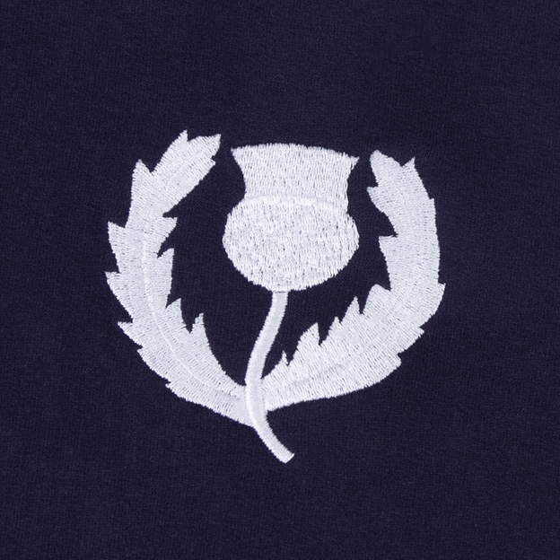 Scotland Womens Classic Hoodie Navy - Thistle Embroidery