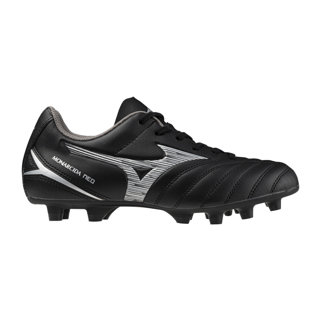 Mizuno Kids Monarcida Neo III Select FG Rugby Boots - Black/Silver - Outstep