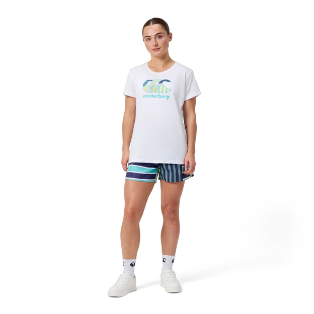 Canterbury Womens Uglies T-Shirt White - Model Full