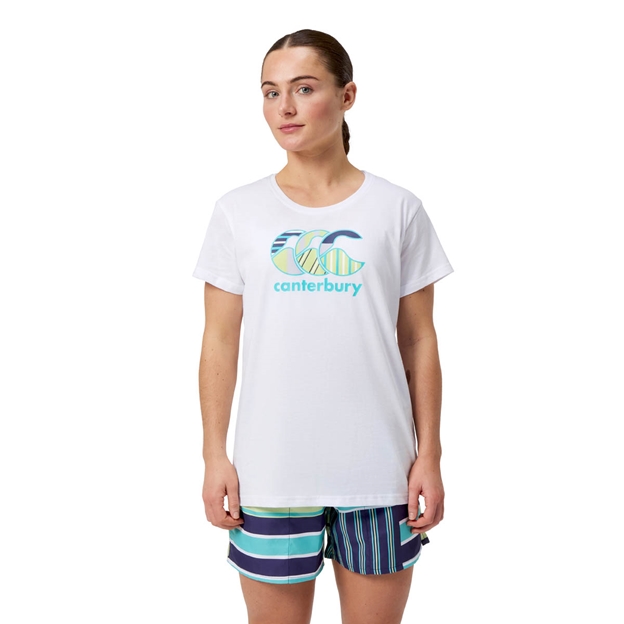 Canterbury Womens Uglies T-Shirt White - Model Front
