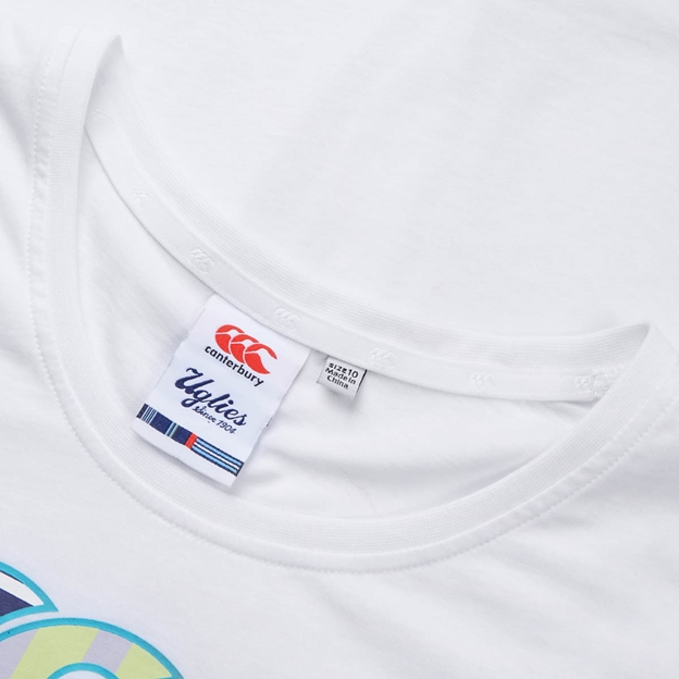Canterbury Womens Uglies T-Shirt White - Neck