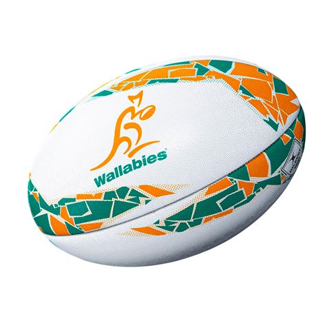 Gilbert Australia Supporters Rugby Ball Size 5 - Front Gilbert Australia Supporters Rugby Ball Size 5 - Front