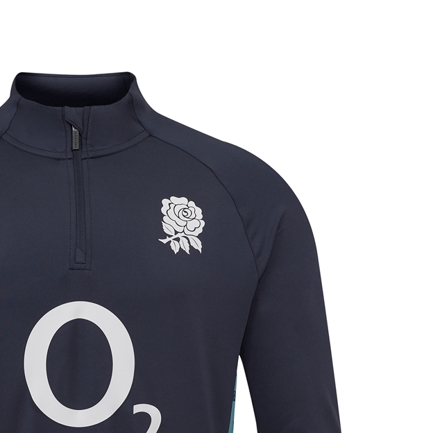 England Mens Performance Midlayer Top 25/26 Inkwell/Storm Blue - RFU