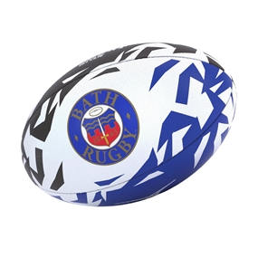 Gilbert Bath Supporters Rugby Ball - Front View