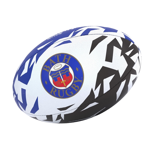Gilbert Bath Supporters Rugby Ball - Side1 View