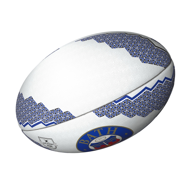 Gilbert Bath Supporters Rugby Ball Size 5 - Back