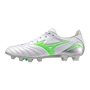 Mizuno Adults Morelia Neo IV Pro Firm Ground Rugby Boots White/Green - Instep 