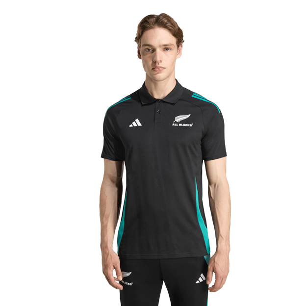 All Blacks Mens Training Polo 25/26 Black - Model Front