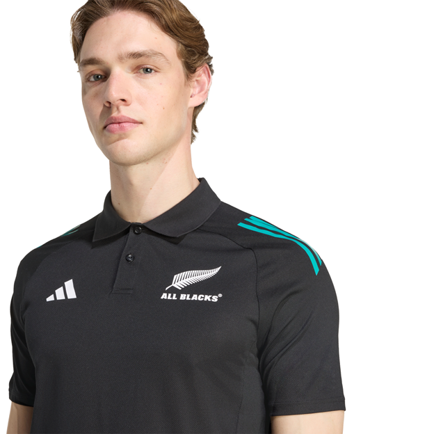 All Blacks Mens Training Polo 25/26 Black - Model Detail