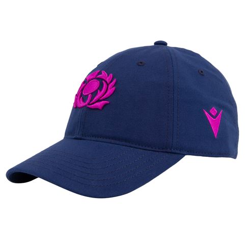 Scotland Adults Dad Baseball Cap 25/26 Navy - Front Scotland Adults Dad Baseball Cap 25/26 Navy - Front