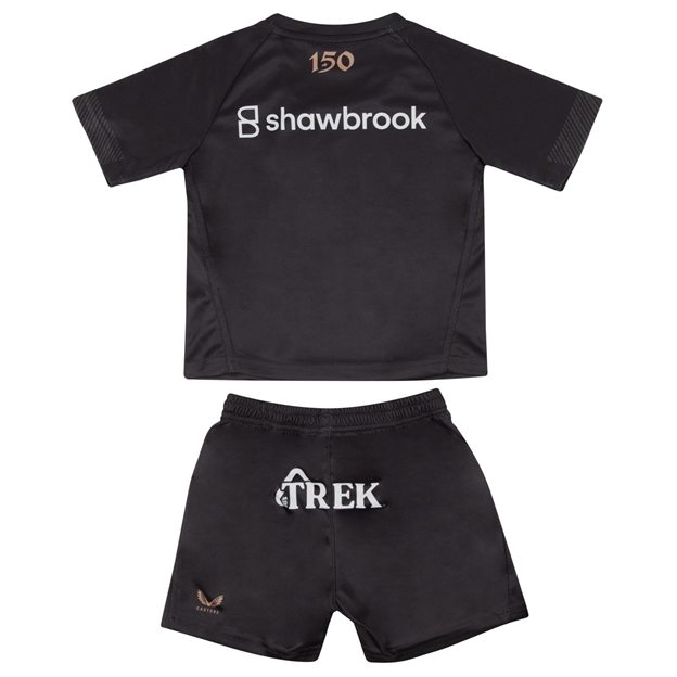 Saracens Infants Home Rugby Kit 26/27 Caviar - Back View