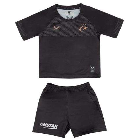 Saracens Infants Home Rugby Kit 26/27 Caviar - Front View
