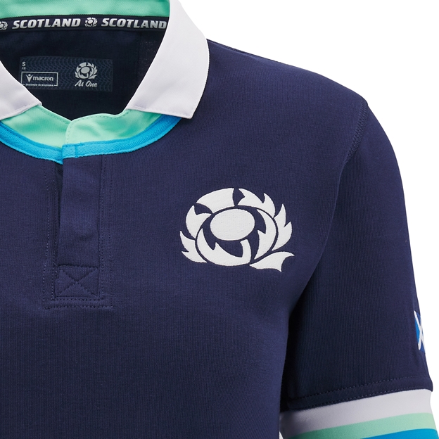 Scotland Womens Home Cotton Rugby Shirt - Short Sleeve - 24/25