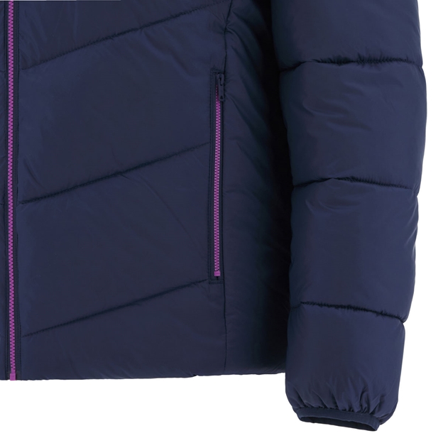 Scotland Mens Bomber Jacket 25/26 Navy/Purple - Zipped Pocket Close-up